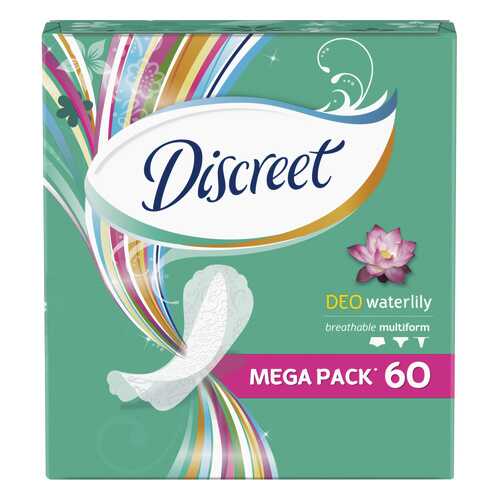 Прокладки Discreet ежедневные Deo Water Lily Multiform Trio 60шт в Тианде