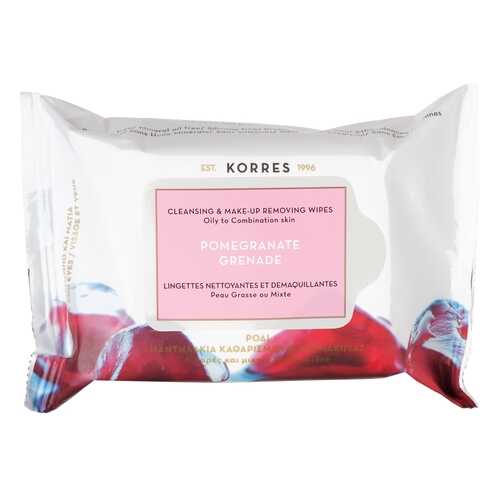 Korres Pomegranate Cleansing & Make Up Removing Wipes For Oily And Combination Skin в Тианде