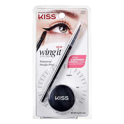 Подводка для глаз Kiss Wing It Eyeliner Black в Тианде