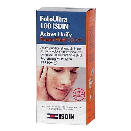 Тональный крем Isdin FotoUltra 100 Active Unify Fusion Fluid Color SPF 50+ 50 мл в Тианде