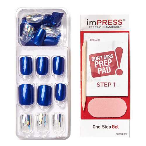 Накладные ногти KISS Impress Press-On Manicure One Step Gel Boss Lady 30 шт в Тианде