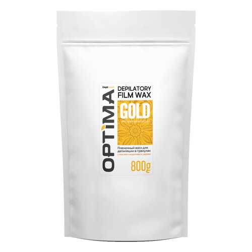 Воск для депиляции пленочный Depiltouch Optima Depilatory Film Wax Gold в гранулах 800 гр в Тианде