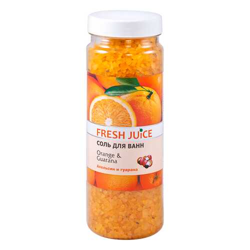 Соль для ванн Fresh Juice «Orange & Guarana» 700 гр в Тианде