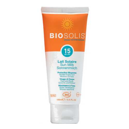 Солнцезащитное молочко Biosolis SPF 15 100 мл в Тианде