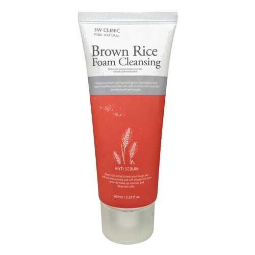 Пенка для умывания 3W Clinic Brown Rice Foam 130 г в Тианде