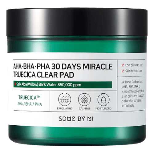 Some By Mi Пэды для проблемной кожи кислотные - 30Days miracle truecica clear pad, 70шт в Тианде