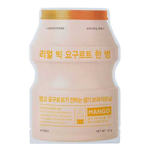 Маска для лица A'Pieu Real Big Yogurt One-Bottle Mango 21 г в Тианде