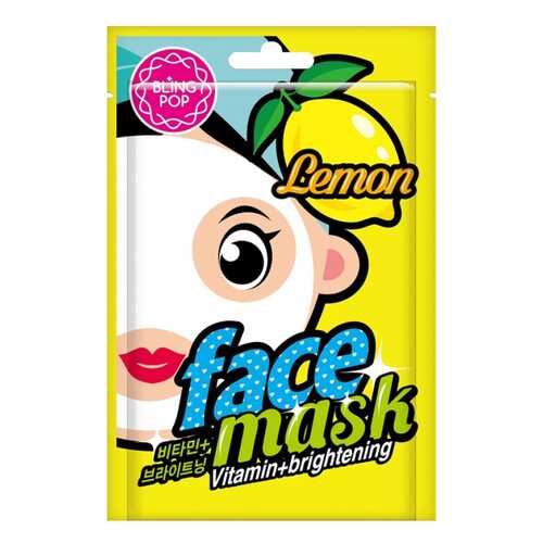 Маска для лица Bling pop Lemon Vitamin & Brightening Mask 20 мл в Тианде