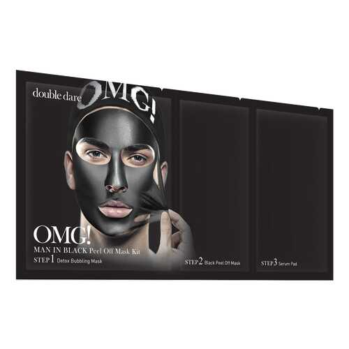 Маска для лица Double Dare OMG! Man In Black Peel Off Mask Kit 15 г в Тианде