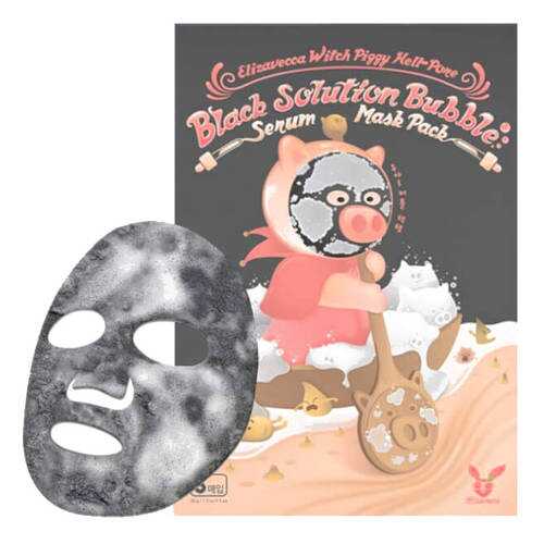 Маска для лица Elizavecca Witch Piggy Hell Pore black solution bubble serum mask pack 28гр в Тианде