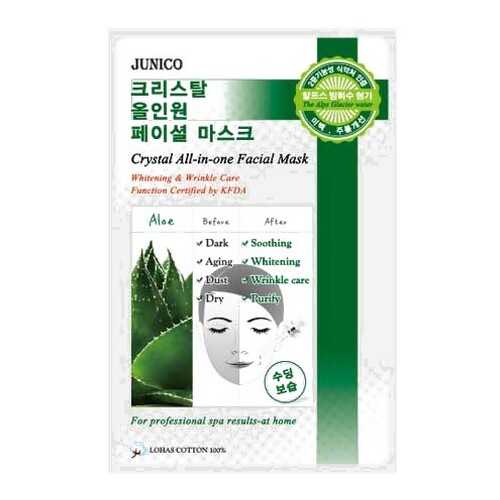 Маска для лица MJ CARE Junico Crystal All-in-one Facial Mask Aloe 25 г в Тианде