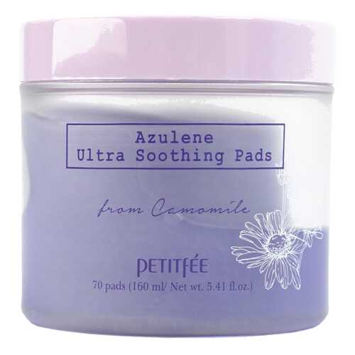 Маска для лица Petitfee Azulene Ultra Soothing Pads успокаивающие подушечки 70 шт в Тианде