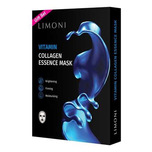 Тканевые маски Limoni Vitamin Collagen Set витаминизирующие с коллагеном, 6 шт в Тианде