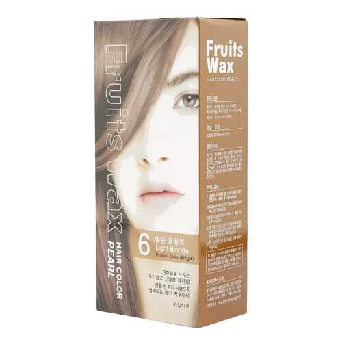 Краска для волос Welcos Fruits Wax Pearl Hair Color 06 Light Blonde 60 мл в Тианде