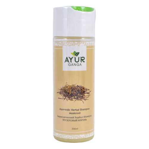 Шампунь МУСКУСНЫЙ КОРЕНЬ (Ayurvedic Shampoo MUSKROOT) AYUR GANGA, 200мл в Тианде