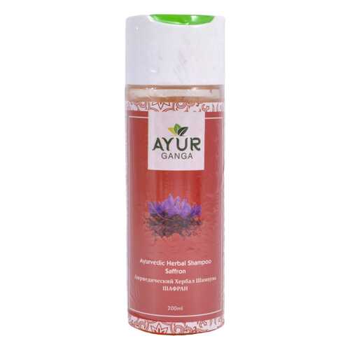 Шампунь ШАФРАН (Ayurvedic Herbal Shampoo SAFFRON) AYUR GANGA, 200мл в Тианде